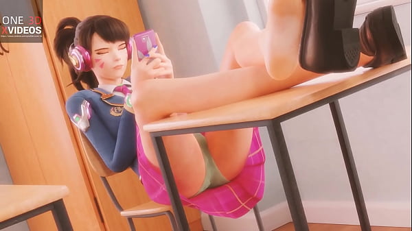 【ONE-3D】守望先锋 Dva 宋哈娜 制服 美腿 脚 口罩 机甲 性爱动画