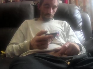 Michael Cresthill masturbating his hard gay