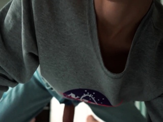 Sexy leggy brunette enjoys foot fetish