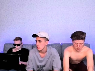 Gay twink masturbates on webcam