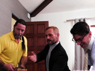 Gangbanged in all holes to overcome breakup