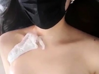 Amateur Webcam Cute Teen Plays Solo with Big Dildo