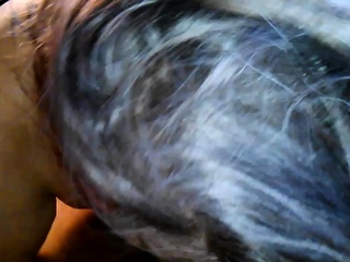 BBW hands free deepthroat swallow