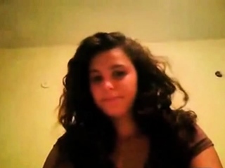 Cute brunette fingers on cam