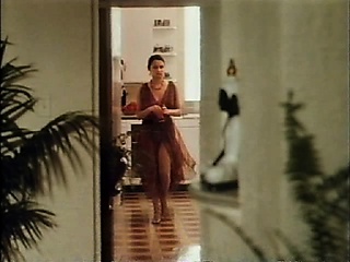 Deborah Coulls topless touching her nice breasts. Then we