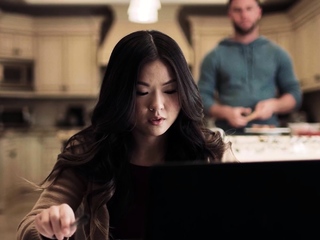 Jealous Asian teen craves for rough sex