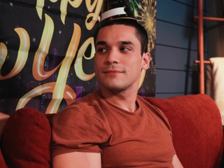 Roman gives Andrew a kiss and a hard butt-fuck