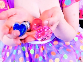 Sexy teen ebony solo toy masturbation