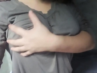 touching my boobs