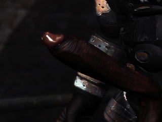 A sexy hottie gets fucked hard by alien monster in dungeon