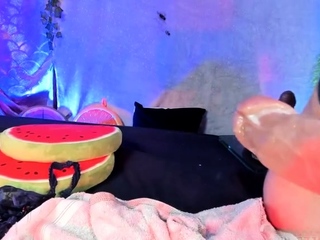 Amateur euro teen enjoys anal toying