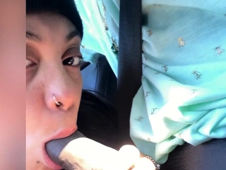 Babe fucks big cock outdoors and inside and loves it