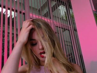 HJ POV babe grinding and wanking cock