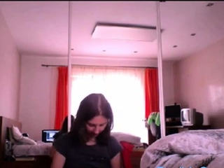 irish girl having fun on webcam