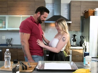 Married chef cant resist the big natural tits