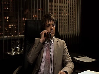 Ana Alexander undressing in a conference room, first