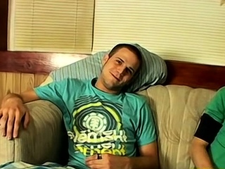 Bare solo lad on web camera