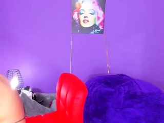 Big Tits Tranny Jerking her Big Hard Cock