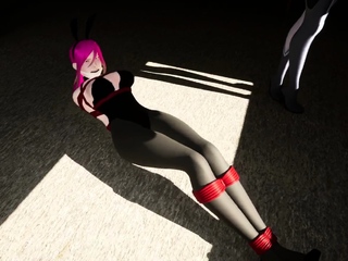 Bunny Girl Struggling