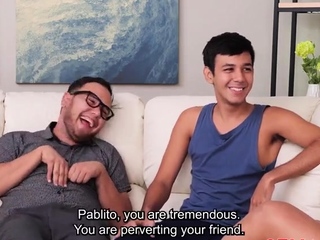 Chunky spic MILF gangbang porn