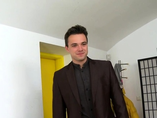 Cute homo chap gets his a-hole aperture thrashed