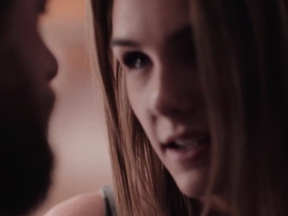 Dirty stepdad fucks hairy stepdaughter after blowjob