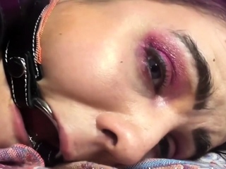 Domina strapon fucking for horny bdsm fetish victim