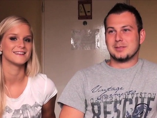 Hot ass blonde babe with big boobs sicks big stiff cannon