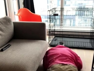 Hot brunette foot fetish play