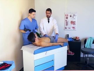 Hot stud visits the doc and gets fucked