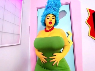 Juliette Michele Marge Simpson Striptease