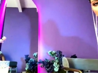 Lovely small titted brunette fingering her pussy