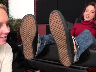 Ally kay femdom and foot fetish with horny boyfriend