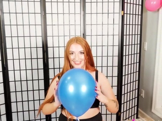 Amateur redhead masturbates then gives a blowjob