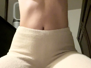 Amateur striptease and Solo masturbation