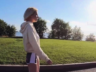 Blonde College Slut Gets Stuffed Fully