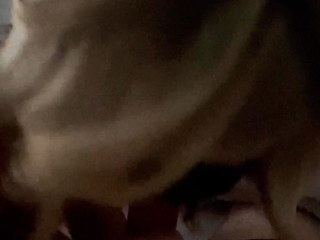 Cute blonde teen girlfriend awesome POV blowjob