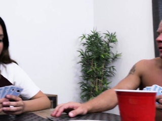 Deepthroating tattooed stud banged and spanked by dom top