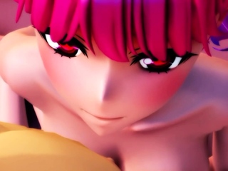 Foxy 3D Superwoman bounces up and down on a cock