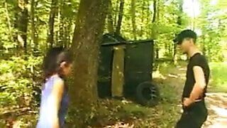 French mature hairy housewife outdoor