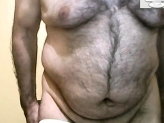 grandpa jerking off ass show