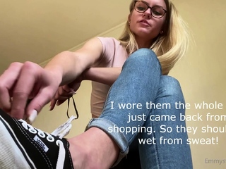 Naughty blonde femdom fetish hottie rams ass with strapon