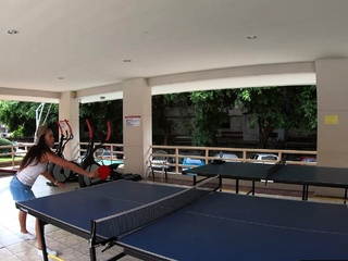 Ping Pong before wild sex in the shower