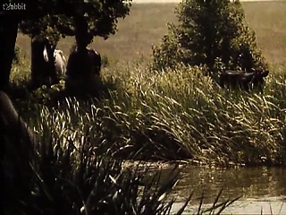 Renata Dancewicz nude completely while bathing in a lake,