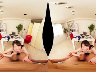 Ruri Narumiya Japanese teen gives POV blowjob