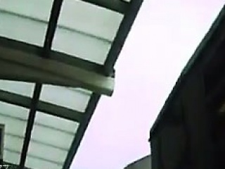 Upskirt While Waiting For A Train