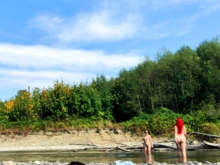 Amateur coeds voyeur fucking in public place