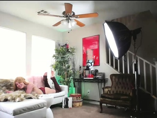 Amateur striptease and Solo masturbation