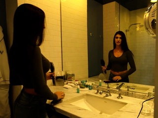 Amateur Teen Blowjob Under the Cover