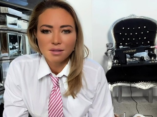 Amazing College Blonde in Stockings